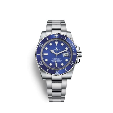 rolex submariner smurf stainless steel.